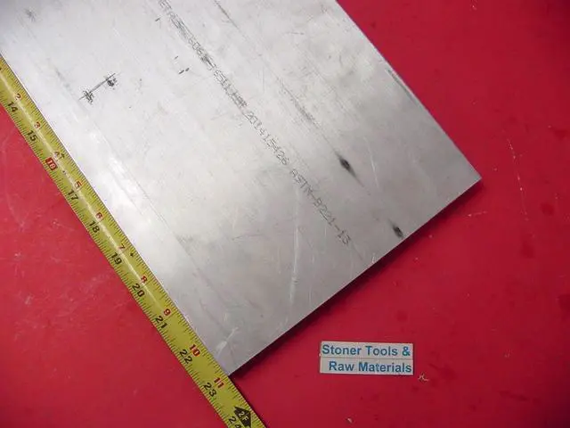 Main image of 1/2" X 8" Aluminum 6061 Extruded Flat BAR 23" Long T6511 Solid Plate Mill Stock