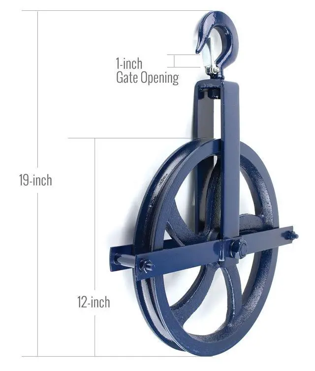Alt view image 2 of 6 - RK-GW12 Heavy-Duty 12 -Inch Diameter Gin Wheel, Gin Block (Set of 2)