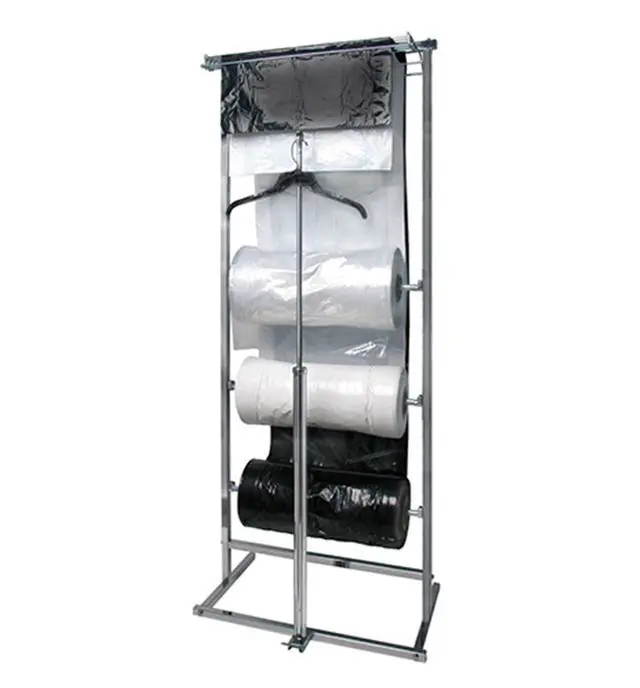 Alt view image 4 of 5 - B354, Plastic Poly Garment Bags, 1 Mil., 54H x 21 W x 3 D, Black (Roll of 333)