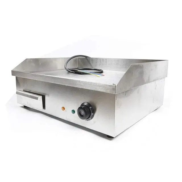 Alt view image 4 of 6 - Commercial Flat Top Griddle, 3000W Electric Teppanyaki Griddle Nonstick Stainless Steel Countertop Grill with Adjustable Thermostatic Control 122°F-572°F 21.6"x13.8"(NO PLUG)
