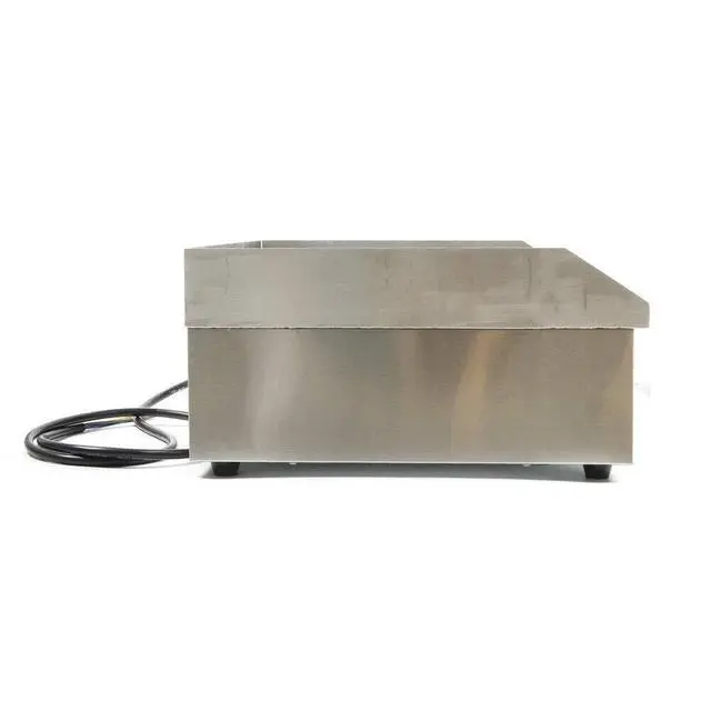 Alt view image 6 of 6 - Commercial Flat Top Griddle, 3000W Electric Teppanyaki Griddle Nonstick Stainless Steel Countertop Grill with Adjustable Thermostatic Control 122°F-572°F 21.6"x13.8"(NO PLUG)