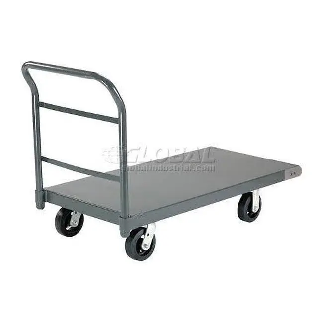 Alt view image 2 of 6 - Platform Truck w/Steel Deck, 6" Rubber Casters, 36 x 24, 2000 Lb. Capacity