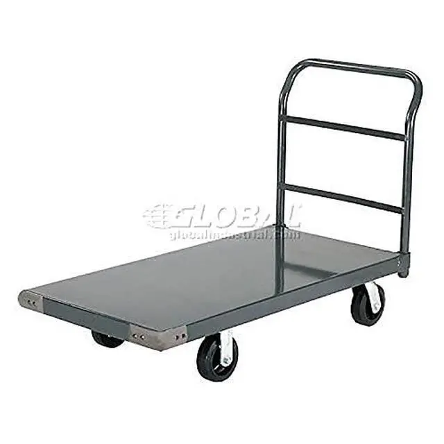 Alt view image 6 of 6 - Platform Truck w/Steel Deck, 6" Rubber Casters, 36 x 24, 2000 Lb. Capacity