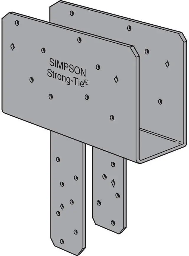 Alt view image 5 of 6 - CCQ46SDS2.5 CCQ Column Cap for 4X Beam, 6X Post with Strong-Drive SDS Screws