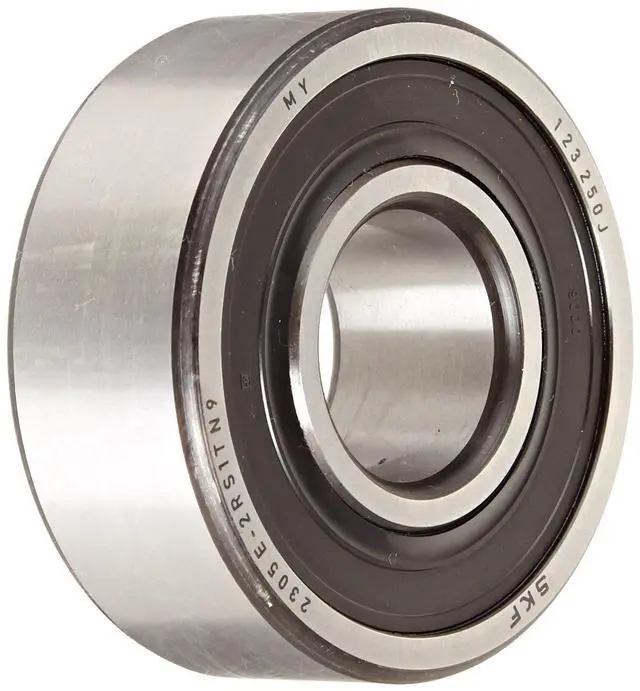 Main image of 2305 E-2RS1TN9 Double Row Self-Aligning Bearing, ABEC 1 Precision, Double Sealed, Plastic Cage, Normal Clearance, Metric, 25mm Bore, 62mm OD, 24mm Width