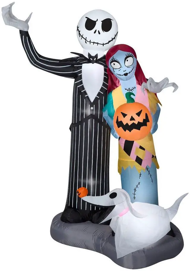 Main image of Airblown Inflatable Halloween Jack Skellington Nightmare Before Christmas Scene 6FT Tall Industries
