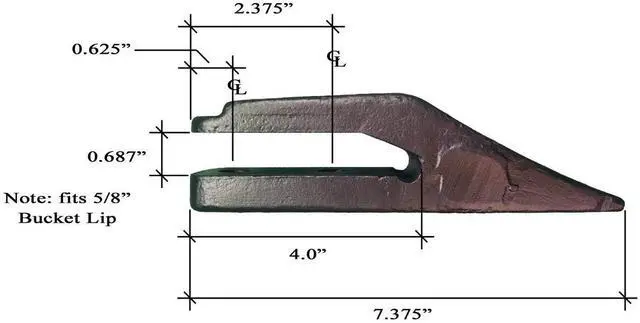 Alt view image 3 of 3 - 6 - Bobcat Style Skid Steer, Mini Ex Bucket Unitooth - 6684447