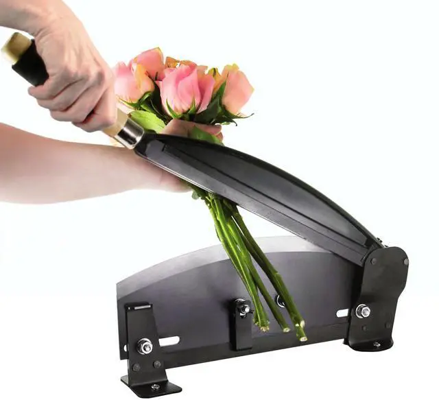 Main image of Professional Flower Stem Cutter Tool for Floristry and Gardening - Bulk Bunch Cutter with 14" Durable High Carbon Steel Blade