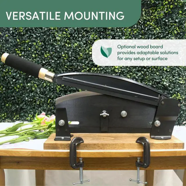 Alt view image 6 of 6 - Professional Flower Stem Cutter Tool for Floristry and Gardening - Bulk Bunch Cutter with 14" Durable High Carbon Steel Blade