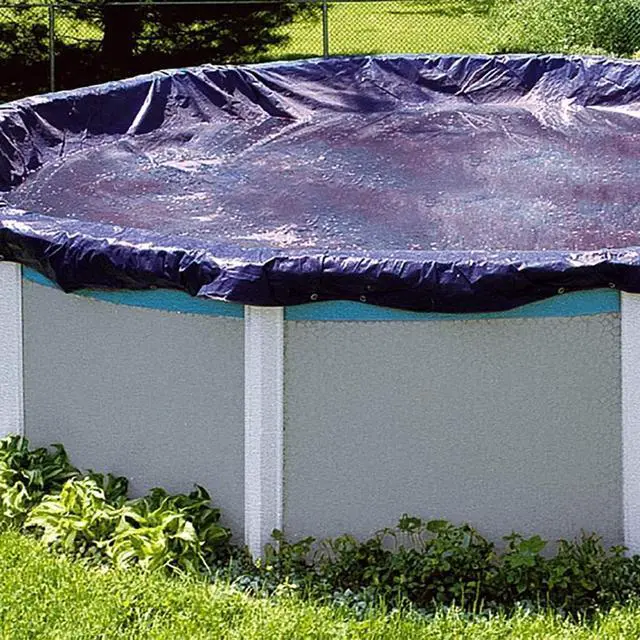 Alt view image 3 of 5 - 8-Year 30 Foot Round Pool Winter Cover for above Ground Pools