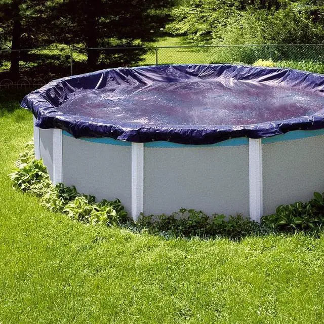 Alt view image 4 of 5 - 8-Year 30 Foot Round Pool Winter Cover for above Ground Pools