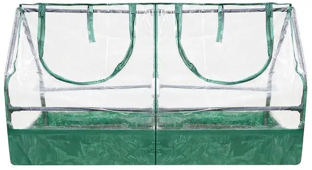 Main image of SH3212A+BTP Garden Raised Bed and Cold Frame Greenhouse Cloche - 3 Pack