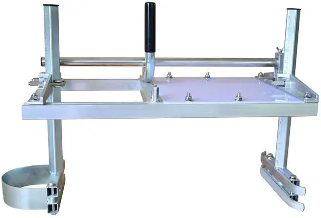 Main image of Portable Sawmill 24-Inch Chainsaw Milling Attachment, Adjustable Lumber Cutting Guide for Logs and Wood Planks, TMS-24, Silver