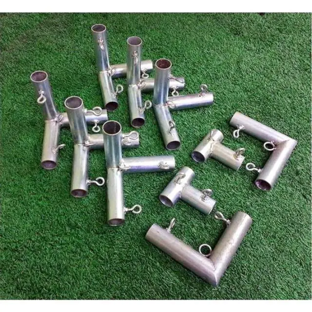 Alt view image 2 of 4 - Cimarronsports 10" Lx 10" Wx 10" H Outdoor Golf Frame Corner Kit - Frame Poles Not Included