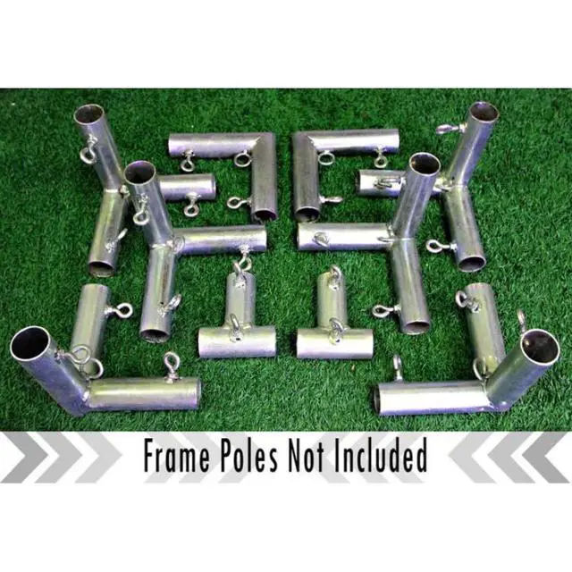 Alt view image 3 of 4 - Cimarronsports 10" Lx 10" Wx 10" H Outdoor Golf Frame Corner Kit - Frame Poles Not Included