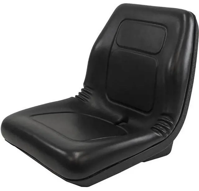 Alt view image 2 of 6 - Black Vinyl Seat LGT100BL Fits Bobcat Skid Steer Loader AT327445