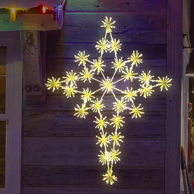 Main image of Large 39"x29.5" Twinkle 464 LED Bethlehem Star Super-Bright Warm White LEDs Outdoor Christmas Decoration with 16 Functions Waterproof for Home Party Wall Hanging