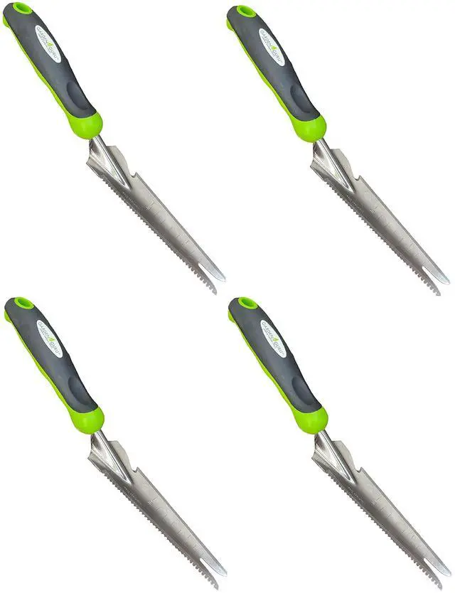 Main image of Garden Guru Hand Weeder Trowel with Ergonomic Handle Stainless Steel Weeding & Digging Knife Rust Resistant - Perfect for Weeding, Transplanting, Digging, Pruning, Cutting (4 Pack)