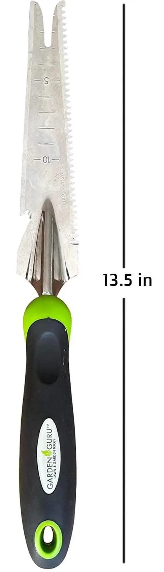 Alt view image 4 of 6 - Garden Guru Hand Weeder Trowel with Ergonomic Handle Stainless Steel Weeding & Digging Knife Rust Resistant - Perfect for Weeding, Transplanting, Digging, Pruning, Cutting (4 Pack)