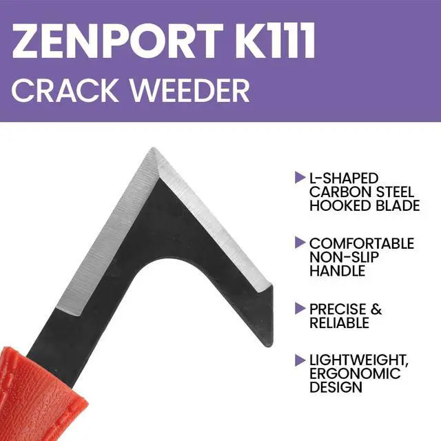 Alt view image 4 of 6 - K111 Crack Weeder, Driveway, Side-Walk Weeding Tool, Orange - 10 Pack