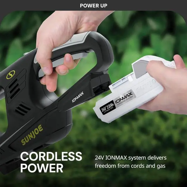 Alt view image 6 of 6 - 24V-HT18-LTE 24V 2.0Ah 18-in Cordless Handheld Hedge Trimmer 5/8" Cutting Capacity, Blade, Kit (w/ 2.0 Ah Battery + Quick Charger)