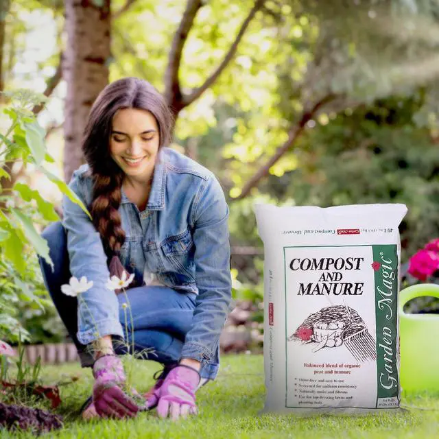 Alt view image 4 of 6 - Michigan Peat 40 Pound Compost and Manure with Odor Free Blend and Naturally Moist and Fibrous for Lawn and Garden, 3 Pack