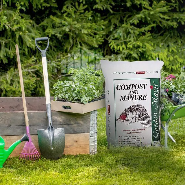 Alt view image 5 of 6 - Michigan Peat 40 Pound Compost and Manure with Odor Free Blend and Naturally Moist and Fibrous for Lawn and Garden, 3 Pack