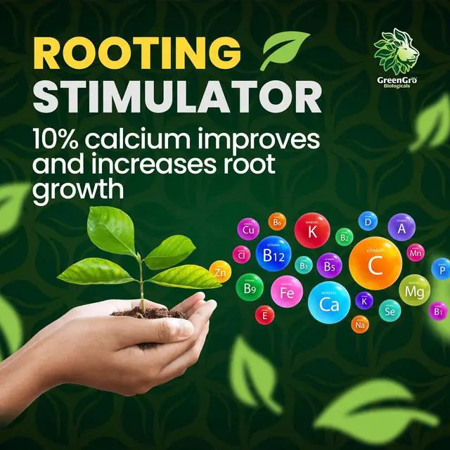 Alt view image 3 of 6 - Green Aminos, Rooting Stimulator Blend with Amino Acids and Nutrients for Potting Mix, Soils, Cuttings, and Hydroponic Gardens, Organic Plant Food for Indoor and Outdoor Plants