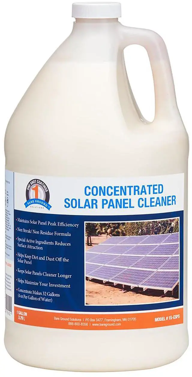 Main image of One Shot 1S-CSPC Solar Panel Cleaner Concentrate - Makes 32 Gallons, 1 Gallon