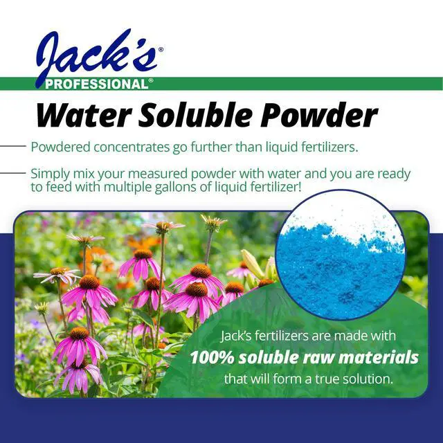 Alt view image 5 of 6 - Jack's Professional 25-5-15 High Performance Water-Soluble Fertilizer with Micronutrients for Heavy Feeding Plants in Continuous Liquid Feed Programs, 25lbs