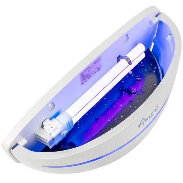 Alt view image 6 of 6 - LED 5W 100V-240V Wall Mount Sconce Sticky Fly Trap Lamp for Capturing Flying Insects, Flies, Mosquitoes, and Moths (Fly Trap)
