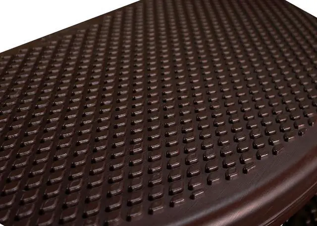 Alt view image 5 of 6 - The Edge Spa Step, 40-Inch Wide Hot Tub Stairs, Multipurpose Indoor/Outdoor Step Stool with Oversized Treads and 2-Tone Design, Coffee