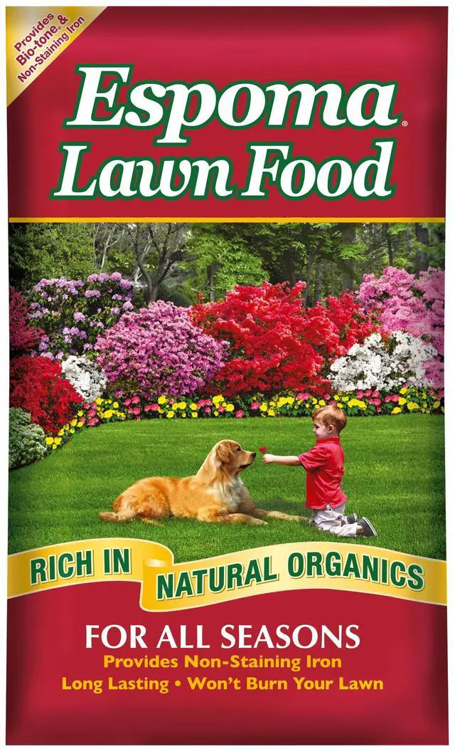 Main image of Lawn Food for All Seasons;15-0-5 Analysis with Non-Staining Iron; Exclusive Bio-Tone Formula with Long Lasting Slow Release Nitrogen for a Greener Lawn. 40 lb. Bag Covers up to 12,000 Sq. Ft