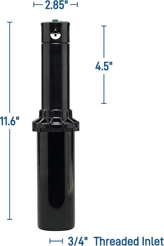 Alt view image 3 of 3 - 5-Pack 55662 Voyager II Professional 4" Adjustable Pop-Up Gear Drive Rotor Sprinkler Spray Head, 40° to 360° Pattern, 25' - 52' Spray Distance (Ten Bonus nozzles Included) (5-Pack)
