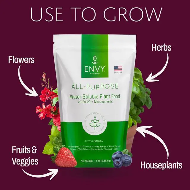 Alt view image 3 of 6 - All-Purpose Plant Fertilizer, 9 Pound (3X 3lb) - Makes 900 Gallons, for Indoor and Outdoor Plants, Pet Safe, Water Soluble, Made in USA