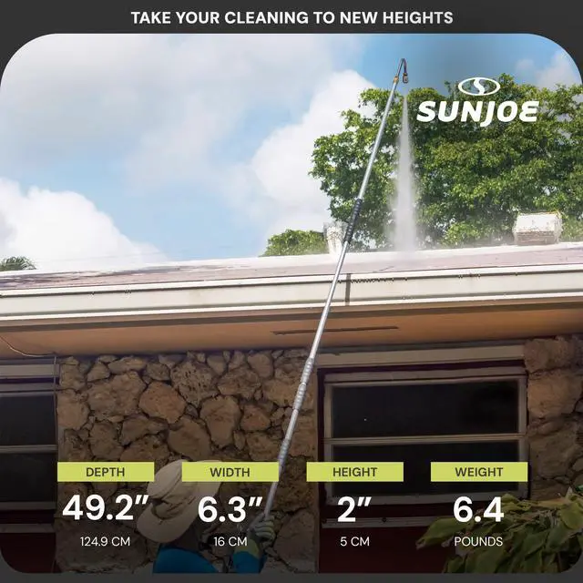 Alt view image 3 of 6 - SPX-SRL9 Universal Pressure Washer Sky Lance, Includes 120º Gutter Adapter and 30º Angled Adapter, 9 Feet Long