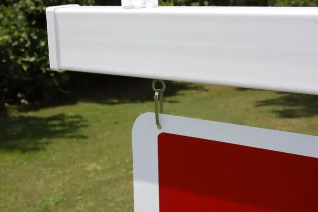Alt view image 3 of 6 - Vinyl PVC Real Estate Sign Post - White - 6' Tall Post