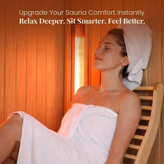 Alt view image 3 of 6 - 2 Pack S-Shaped Sauna Backrest, Ergonomic Wooden Support w/ Adjustable Angle Design | Suitable for Both Traditional & Infrared Saunas - Made from Canadian Hemlock, Up to 275 Lb Capacity
