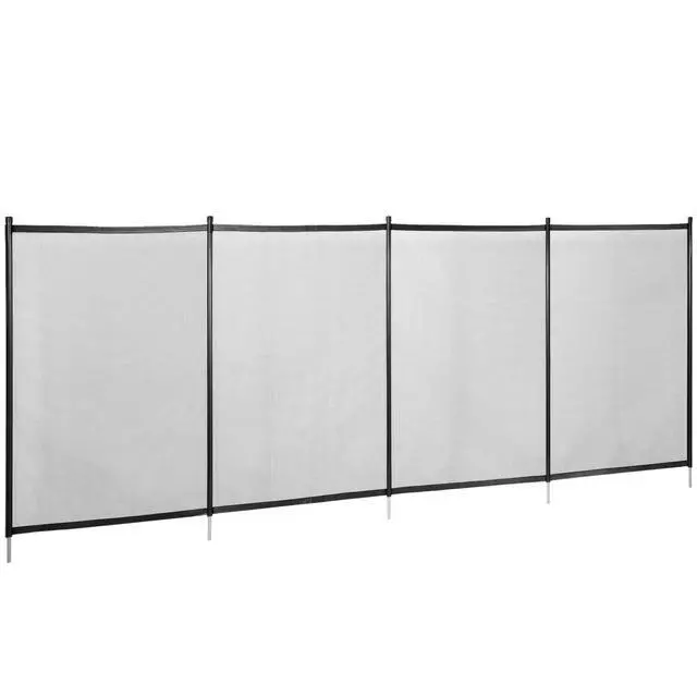 Alt view image 4 of 6 - Pool Fence, 4FTx 12FT DIY Pool Fences for Inground Pools, Removable Child Safety Pool Fencing, Swimming Pool Fence in Ground for Kids Safety, Black Pool Mesh to Protect Kids