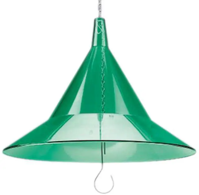 Main image of Squirrel Baffle - Protects Outside Bird Houses - Premium Large 17" Dome - Made in USA by Arundale (Emerald Green)