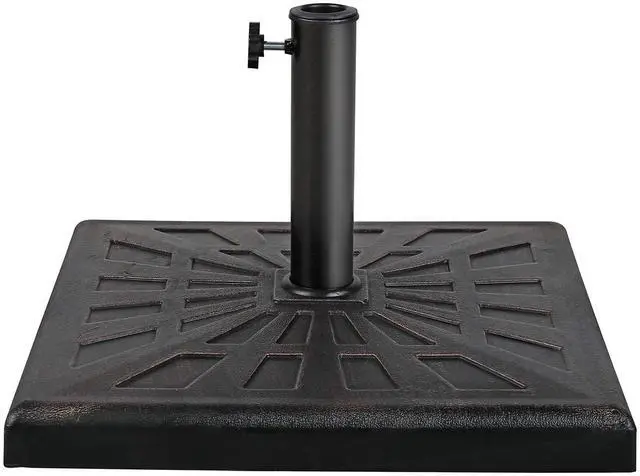 Main image of Square Umbrella Base, 42lb Heavy Duty Patio Outdoor Umbrella Stand Weight, Bronze