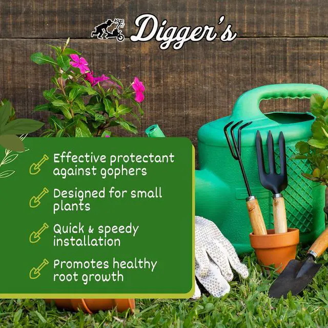 Alt view image 2 of 6 - Diggers 1-Gallon Heavy-Duty Wire Basket - Gopher Wire Basket for Perennials & Vegetables (12 Baskets)