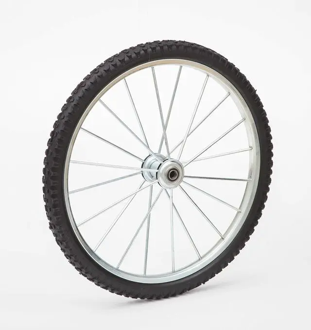 Main image of Lapp Wagons 20" to 26" Flat Free Heavy Duty Metal Spoke Wheels | 4" Hub, 5/8" Axle Bearing | Spoke Wheels for Utility Carts | 24" x 1.95" Tire