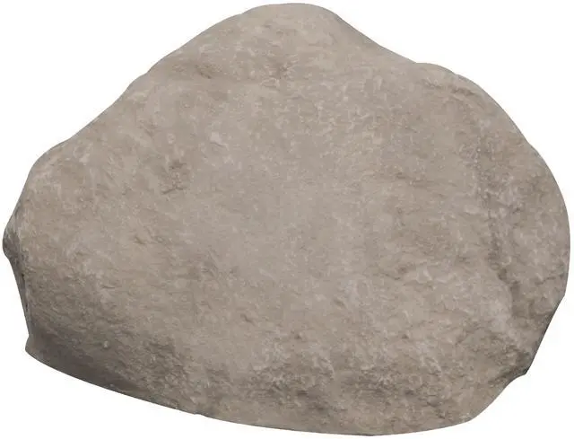 Main image of CrystalClear TrueRock Outdoor Faux Rock Cover, Artificial Landscape Boulder Enclosure, Fake Decorative Landscaping Fiberglass Protection Dome, Realistic Natural Texture, Sand Stone, Mini Size