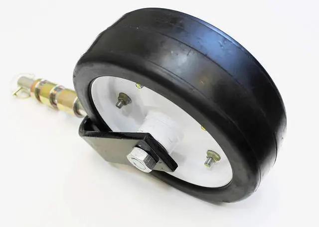 Alt view image 2 of 4 - Complete Finish Mower Wheel Assembly Fits from 4' - 7' cut mowers
