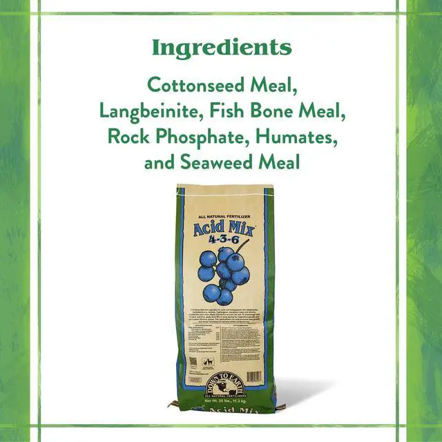 Alt view image 3 of 6 - Organic Acid Mix - Plant Food for Blueberries, Raspberries, Azaleas and Rhododendrons 4-3-6, 25 lb