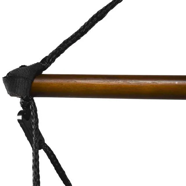 Alt view image 4 of 6 - Hanging Hammock Air Chair, Wooden Dowels, Burgundy