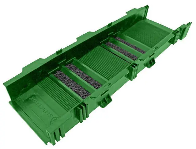 Alt view image 3 of 6 - Portable Expandable Sluice Box for Gold Mining and Prospecting; Includes Miner's Moss, Hungarian Style riffles, and deep V riffles. Essential Tool for Gold panning Kits