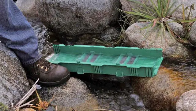 Alt view image 6 of 6 - Portable Expandable Sluice Box for Gold Mining and Prospecting; Includes Miner's Moss, Hungarian Style riffles, and deep V riffles. Essential Tool for Gold panning Kits