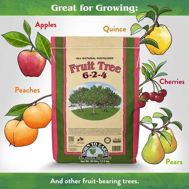 Alt view image 2 of 6 - Organic Fruit Tree - Plant Food for Apples, Pears, Plums and Tropical Fruit Trees 6-2-4, 25 lb